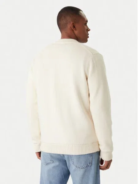 JOOP! Jeans Pletena jopica Walto Écru Modern Fit