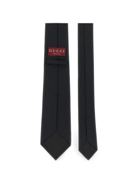 Cravată Gucci de mătase negru