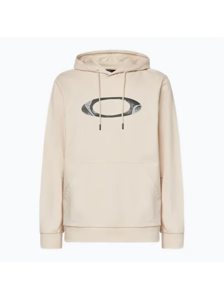 Férfi Oakley New Ellipse Hoodie melegítő pulóver ködös színben New Ellipse Hoodie Sweatshirt bézs
