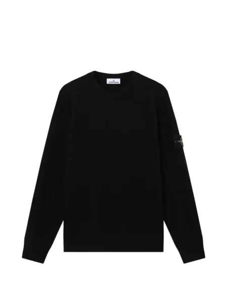 Pulover Stone Island de lână cu strasuri negru
