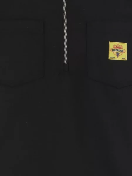 Tricou polo Icecream cu imagine negru