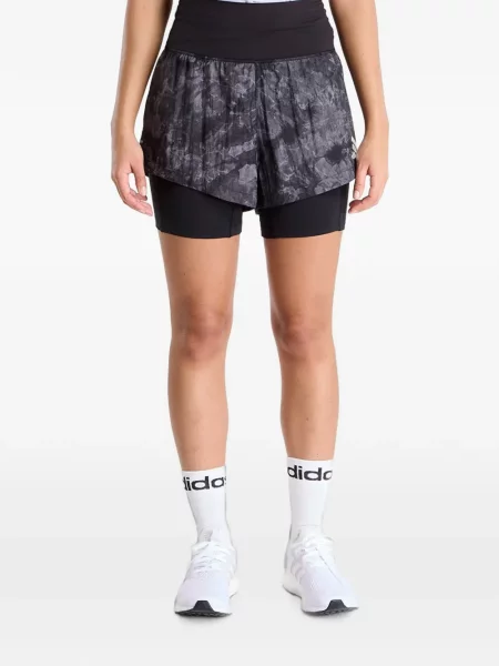 Pantaloni scurți Adidas cu autograf violet