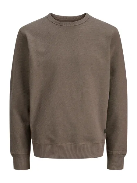 JACK & JONES Mikina JJEDOVER čokoládová
