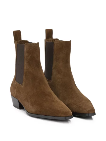 Μποτάκια αστραγάλου Strategia Shoes σουέντ καφέ