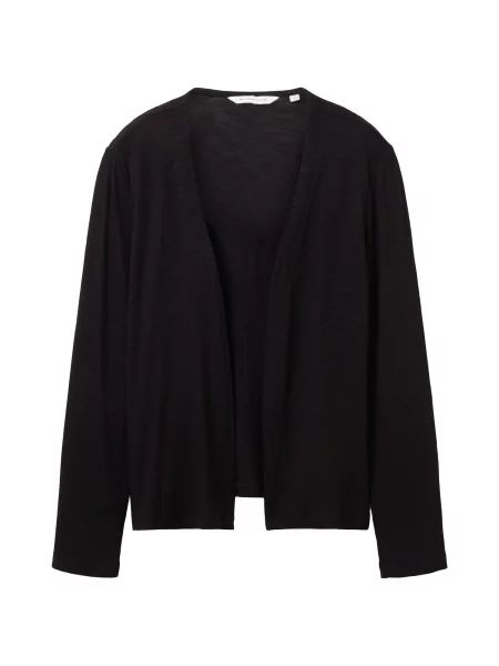 TOM TAILOR Geacă tricotată negru