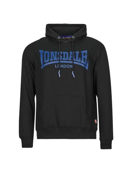 Sportska majica Lonsdale s kapuljačom crna