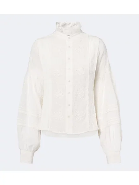 Bluză Polo Ralph Lauren cu broderie alb