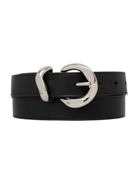 Emporio Armani pasek skórzany czarny