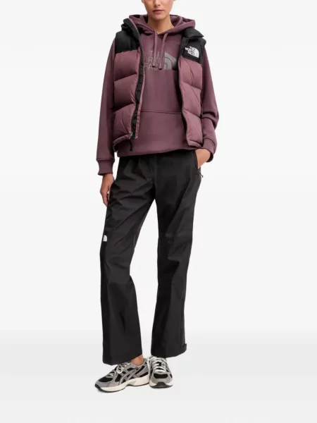 Vestă The North Face cu glugă violet
