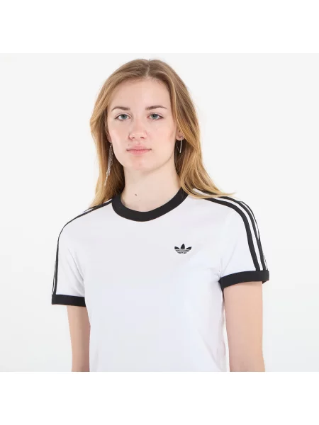 Póló adidas 3S Tee Slim White/ Black XS fehér