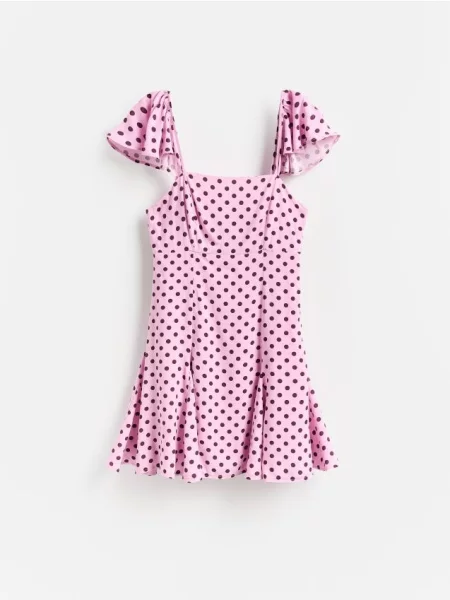 Reserved Rochie mini cu buline multicolor