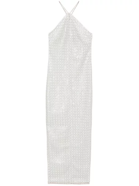 Rochie maxi Rotate Birger Christensen cu mărgele de costum
