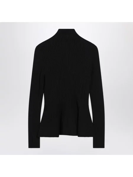 Kardigan Alaïa wełniany czarny