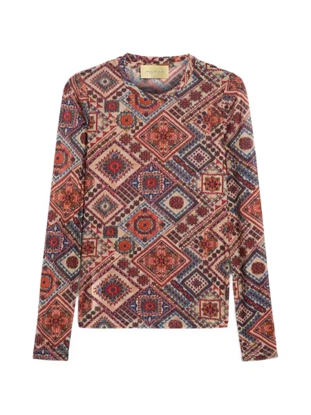 Długi top Momoni czerwony