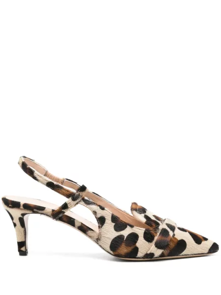 Pantofi cu toc P.a.r.o.s.h. cu imagine cu model leopard slingback