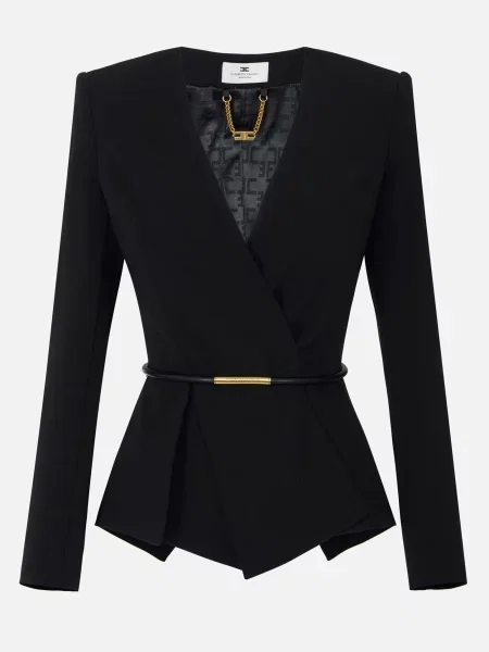Піджак Elisabetta Franchi чорний