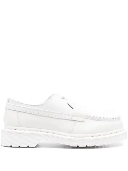 Kožené loafers Dr. Martens bílé