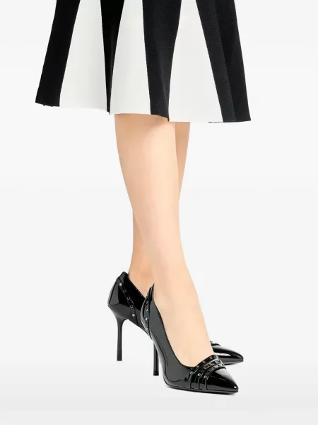 Pantofi cu toc Karl Lagerfeld cu tepi negru