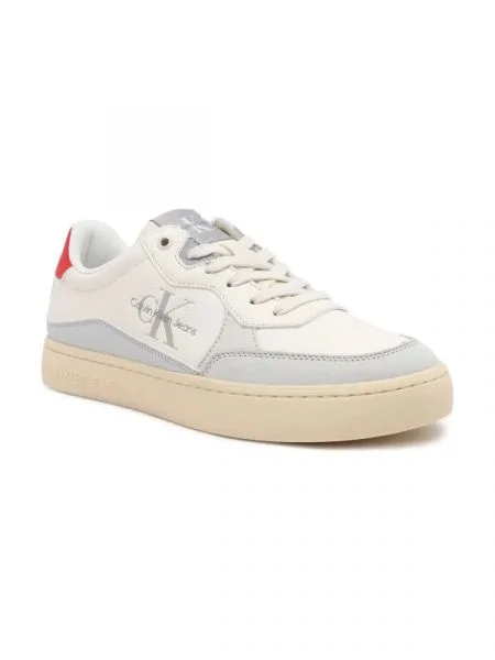 Calvin Klein Jeans Bőr sneakers tornacipő CLASSIC CUPSOLE LOW LTH ML FAD bézs