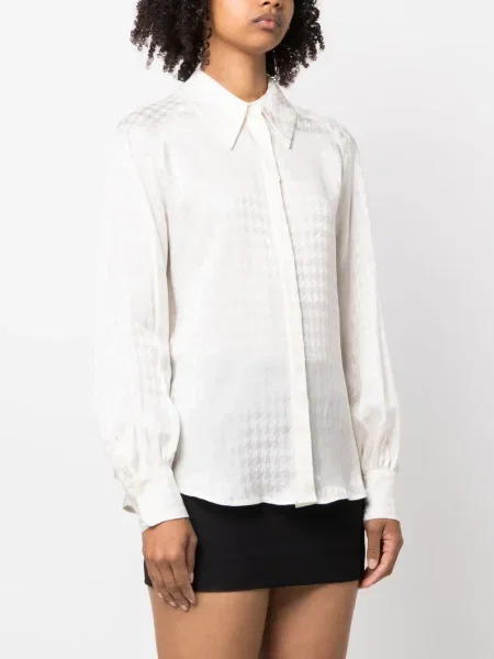 Długa koszula Fabiana Filippi w pepitkę