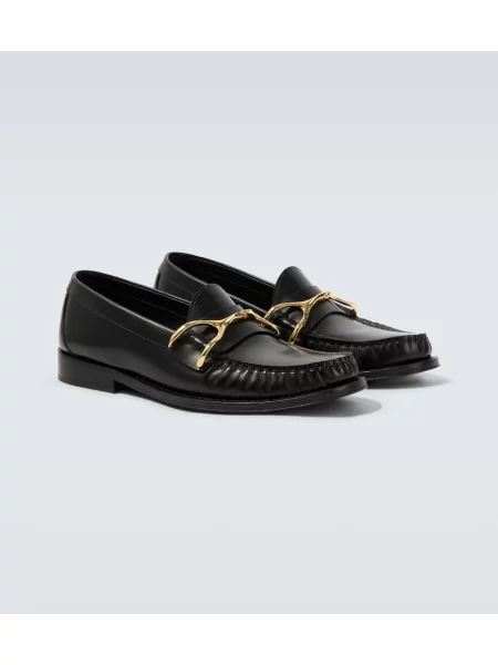 Pantofi loafer Mcqueen din piele negru