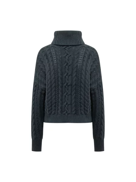 Sweter z golfem Ralph Lauren niebieski