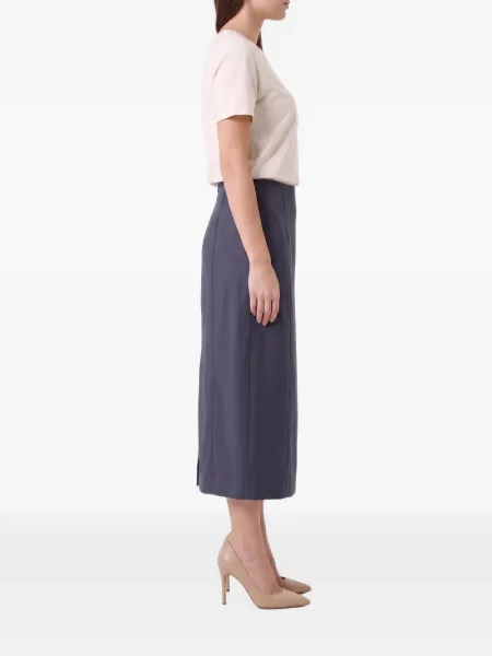 Fusta maxi Brunello Cucinelli albastru