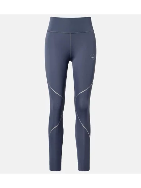Leggings Adidas By Stella Mccartney cu talie înaltă gri
