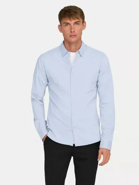 Only & Sons Košile ONSRobin světlemodrá modrá