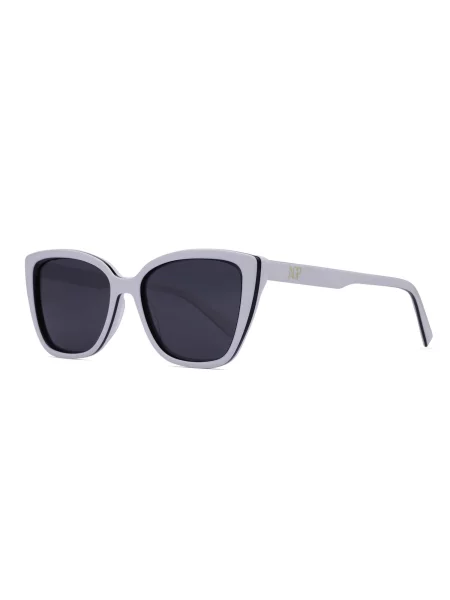 AVANT-GARDE PARIS Ochelari de soare Cat Eye Nerida' alb