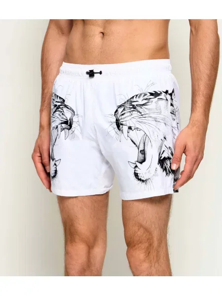 Pantaloni scurți de sport Plein Sport alb