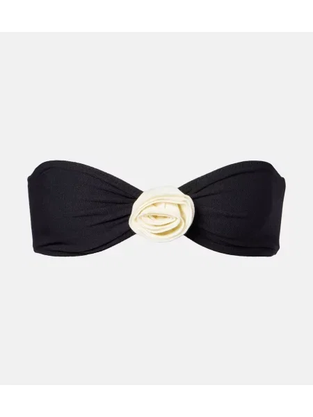 Bikini Same w kwiatki czarny