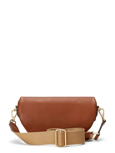 Lauren Ralph Lauren Kožená kabelka hnedá