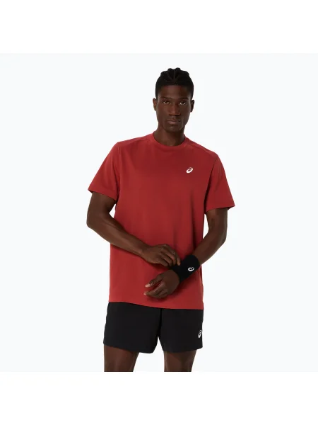 ASICS cămașă de tenis pentru bărbați Court Top burnt red roșu