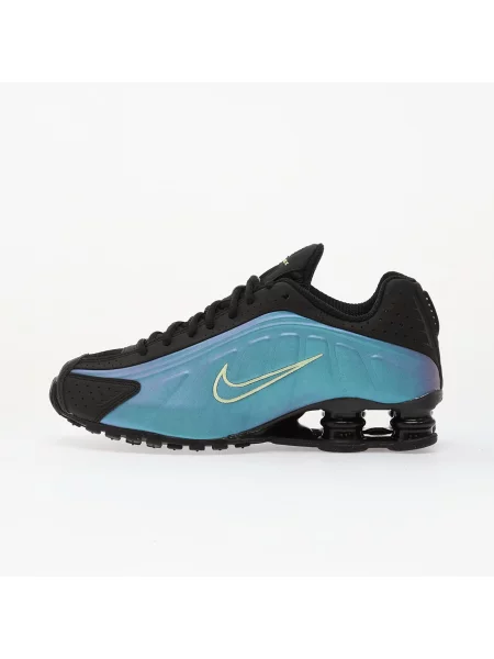 Sneakers Nike Shox R4 Sapphire/ Lt Liquid Lime-Pencil Point-Black EUR fekete