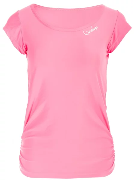 Winshape Tricou funcțional roz neon alb