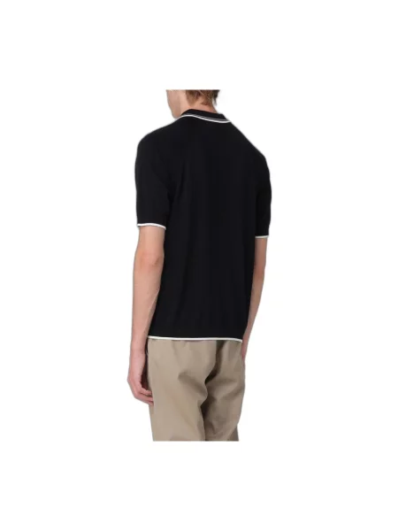 Dzianinowa koszulka polo Armani Exchange czarna