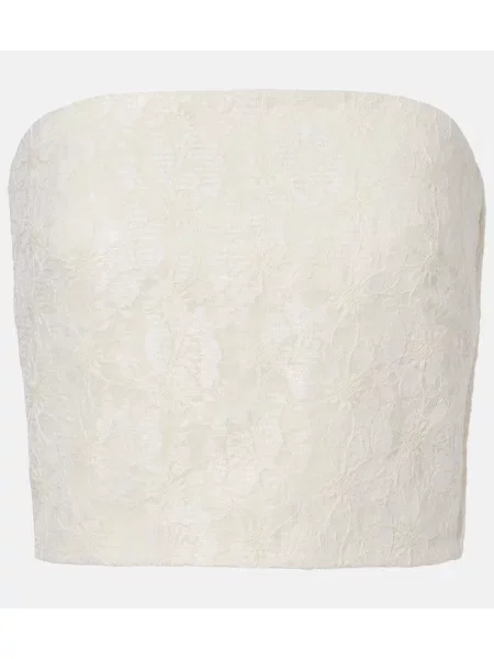 Cropp top Max Mara cu model floral elegant alb