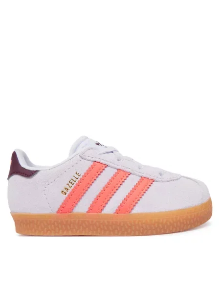 Sneakersy adidas Gazelle Comfort Closure Elastic Lace Svetlo fialová biela
