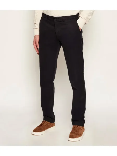 BOSS BLACK Chino nadrág | stretch fekete