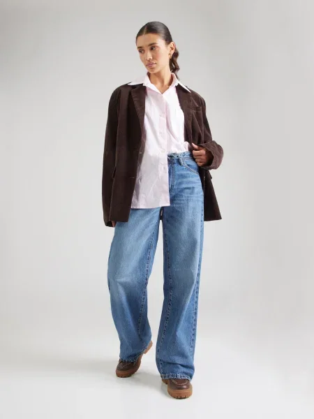 Lindex Jeans Johanna denim albastru