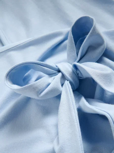 Reserved Блузка-конверт з модаллю блідо-блакитний блакитна