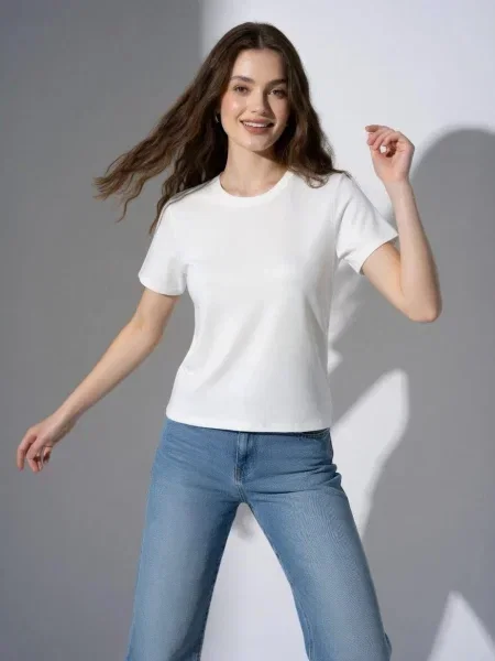 Футболка STREAM віскоза/поліестер білий