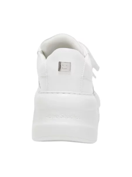 Lniane sneakersy Acne Studios białe