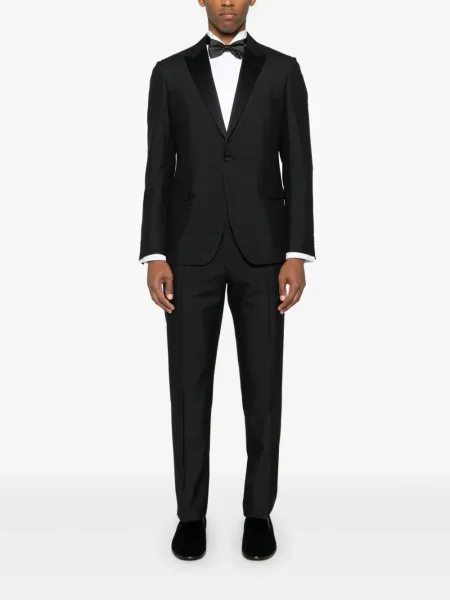 Costum Lardini din satin de costum negru