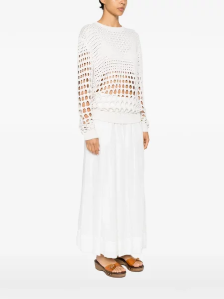 Pulover Chloé alb