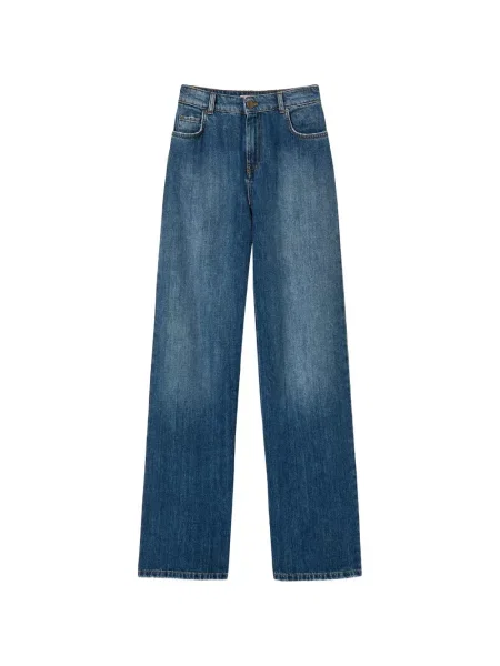 Blugi cu picior larg Twinset albastru