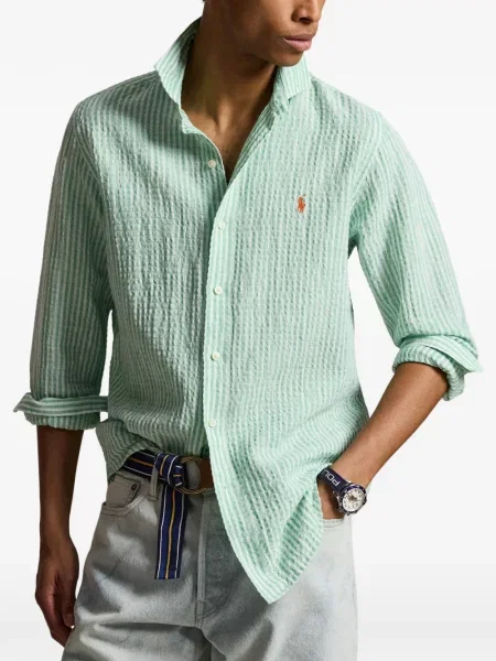 Раирана риза Polo Ralph Lauren на райета розово