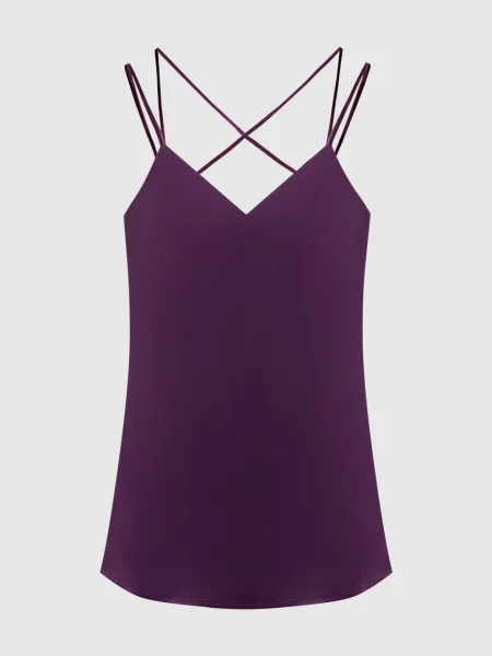 Топ з логотипом Twinset фіолетовий