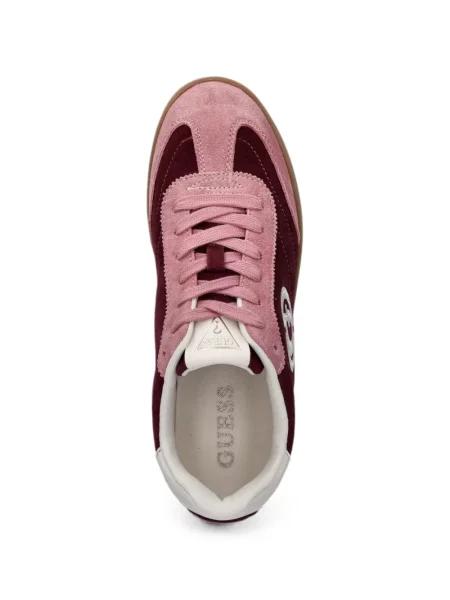 Sneakerși Guess cu broderie roz